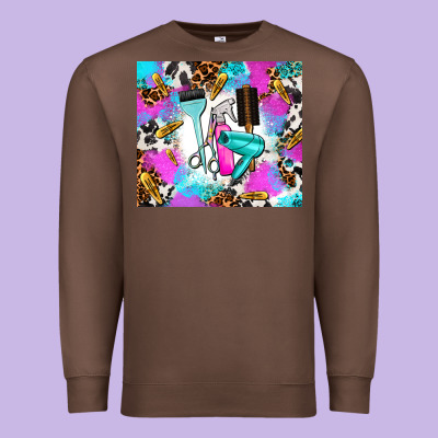 Hair Stylist Premium Sweatshirt Designed By Adodesignshop