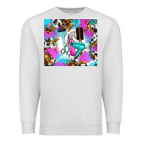 Oatmeal Heather hair stylist Premium Sweatshirt - AdoDesignShop