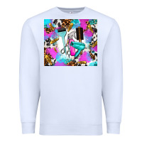 White hair stylist Premium Sweatshirt - AdoDesignShop