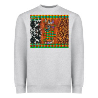 Heather Grey love autism awareness leopard cowhide Heavyweight Sweatshirt - Artiststas
