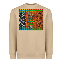 Love Autism Awareness Leopard Cowhide Heavyweight Sweatshirt | Teevron