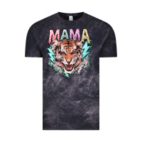Cloud Black Mama tiger lightning bolt Vintage Tee - HowdyJamesFarm
