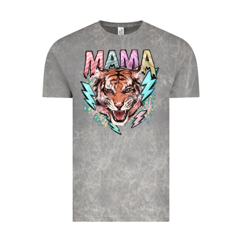 Mama Tiger Lightning Bolt Vintage Tee by HowdyJamesFarm | Teevron