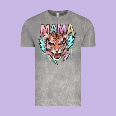Mama Tiger Lightning Bolt Vintage Tee Designed By Howdyjamesfarm