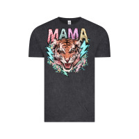 Vintage Black Mama tiger lightning bolt Vintage Tee - HowdyJamesFarm