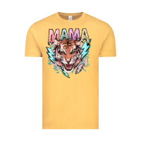 Vintage Mustard Mama tiger lightning bolt Vintage Tee - HowdyJamesFarm