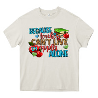 Cream because teachers cant live on apples alone Heavy Core Tee - NancyCooperArtShop