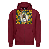 Burgundy sunflowers messy bun mama Zipper Hoodie - BarkalooDesign
