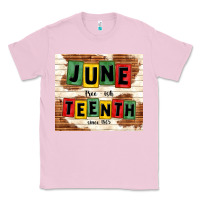 Bubblegum Pink juneteenth free ish since 1865 Classic Tee - TumblerDesignByShophia