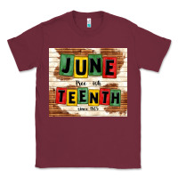 Burgundy juneteenth free ish since 1865 Classic Tee - TumblerDesignByShophia