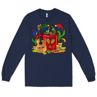 Navy Mexico Coffee Mug Long Sleeve Tee - FaDigitalArtStudio