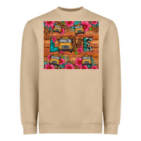 Mushroom love school bus leopard Heavyweight Sweatshirt - Artiststas