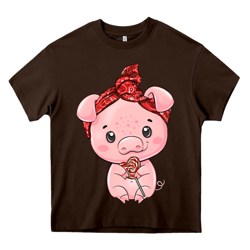 Cute Pig Heavy Core Tee by texasbilliewilder | Teevron