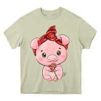 Mossy cute pig Heavy Core Tee - texasbilliewilder