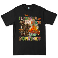 Black Flannels boots and bonfires Premium Tee - NancyCooperArtShop