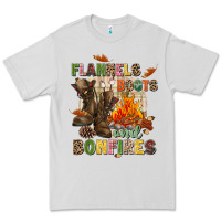Dove Grey Flannels boots and bonfires Premium Tee - NancyCooperArtShop