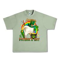 Oil Green Happy Dentist St. Patrick's Day Urban Heavy Tee - HowdyJamesFarm