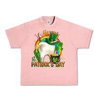Salmon Happy Dentist St. Patrick's Day Urban Heavy Tee - HowdyJamesFarm