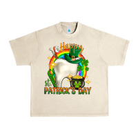 Sandshell Happy Dentist St. Patrick's Day Urban Heavy Tee - HowdyJamesFarm