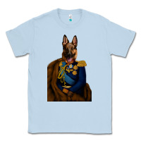 Dusty Blue Pet Portraits, Custom Pet Portraits, Renaissance Pet Portraits, Custom Classic Tee - RanaPortraitStore