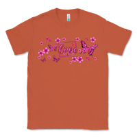 Copper hope breast cancer butterfly Classic Tee - Jasminsmagicworld