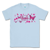 Dusty Blue hope breast cancer butterfly Classic Tee - Jasminsmagicworld