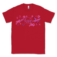 Red hope breast cancer butterfly Classic Tee - Jasminsmagicworld
