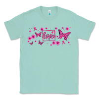 Seafoam hope breast cancer butterfly Classic Tee - Jasminsmagicworld