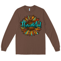 Chestnut thankful sunflower Long Sleeve Tee - RanaPortraitStore