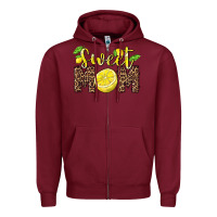 Burgundy sweet mom lemon Zipper Hoodie - BarkalooDesign