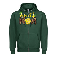 Sports Green sweet mom lemon Zipper Hoodie - BarkalooDesign