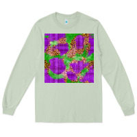 Matcha Mardi Gras leopard Seamless Pattern Long Sleeve Tee - FaDigitalArtStudio