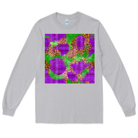 Moon Dust Mardi Gras leopard Seamless Pattern Long Sleeve Tee - FaDigitalArtStudio