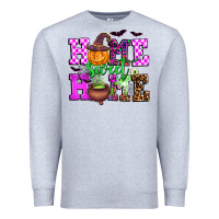 Heather Grey halloween home sweet home Premium Sweatshirt - AdoDesignShop
