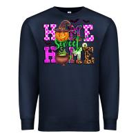 Navy halloween home sweet home Premium Sweatshirt - AdoDesignShop