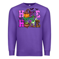 Purple halloween home sweet home Premium Sweatshirt - AdoDesignShop
