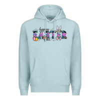 Blue Mist Happy Easter Y'all Premium Hoodie - CowhideDigitalArt