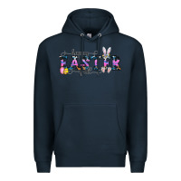 Navy Happy Easter Y'all Premium Hoodie - CowhideDigitalArt