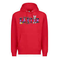 Red Happy Easter Y'all Premium Hoodie - CowhideDigitalArt