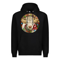 Black Charolais Heifer Christmas Premium Hoodie - RanaPortraitStore