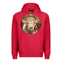 Cardinal Charolais Heifer Christmas Premium Hoodie - RanaPortraitStore