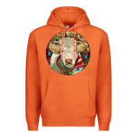 Carrot Charolais Heifer Christmas Premium Hoodie - RanaPortraitStore