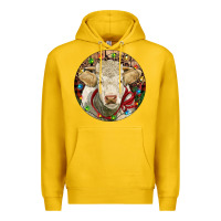 Lemon Charolais Heifer Christmas Premium Hoodie - RanaPortraitStore