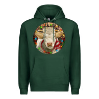Sports Green Charolais Heifer Christmas Premium Hoodie - RanaPortraitStore