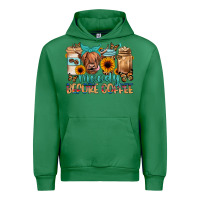 Emerald moody before coffee Urban Hoodie - JahusDesignShop