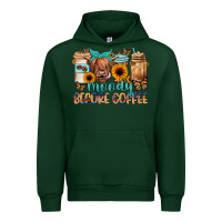 Forest Green moody before coffee Urban Hoodie - JahusDesignShop