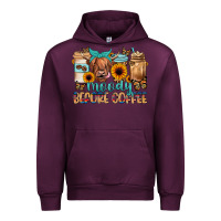 Mauve Wine moody before coffee Urban Hoodie - JahusDesignShop