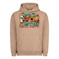 Pigment Burro moody before coffee Urban Hoodie - JahusDesignShop