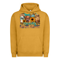 Pigment Peanut Butter moody before coffee Urban Hoodie - JahusDesignShop