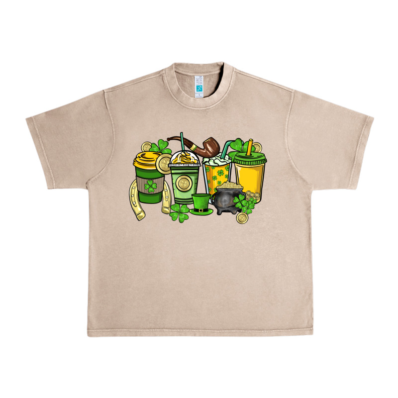 St. Patrick's Day Coffee Cups Urban Heavy Tee by HowdyJamesFarm | Teevron
